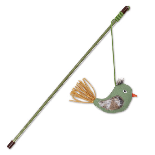 Kazoo Cat Toy Fantail Bird Wand