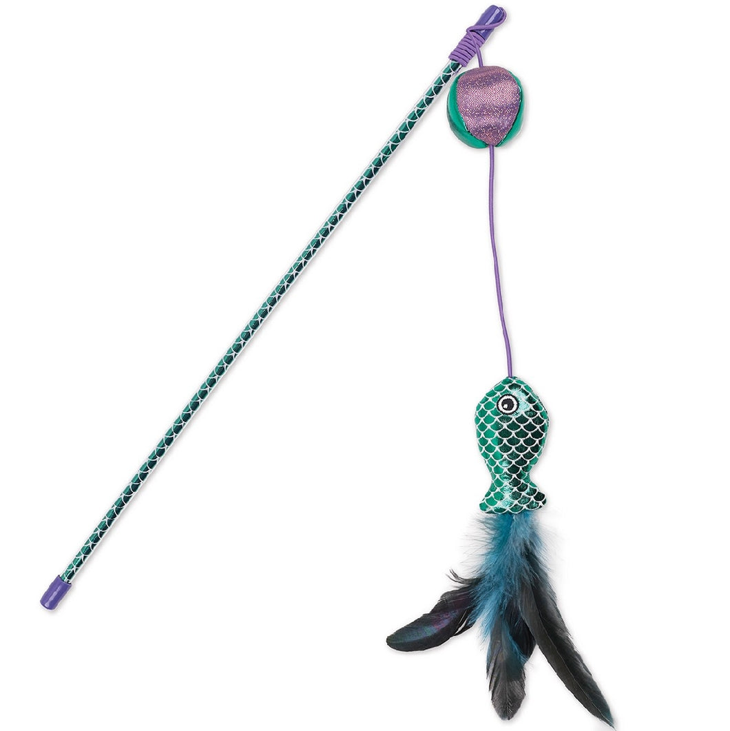 Kazoo Cat Toy Ripple Fish Wand