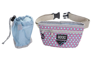 Doog Treat Pouch - Luna - Pink With Tear Drops