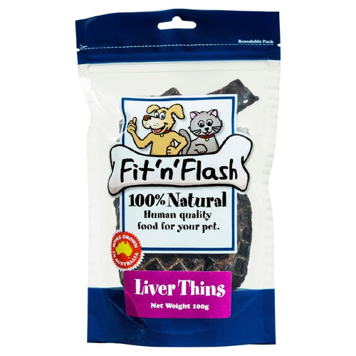 Fit & Flash Liver Thins 100g