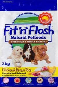 Fit & Flash Digestion & Whole Health Chicken & Brown Rice 2kg