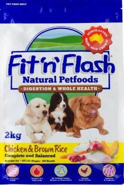 Buy Fit & Flash Digestion & Whole Health Chicken & Brown Rice 2kg