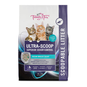 Trouble & Trix Ultra Scoop Cat Litter 10 Ltr *Available In Store or Local Delivery Only