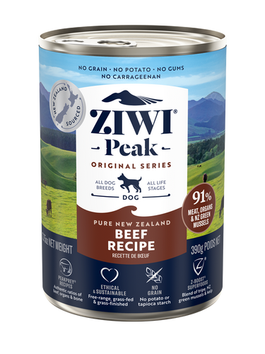 Ziwi Peak Dog Beef Can 390g