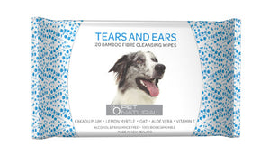 Pet Natural Tears & Ears Wipes 20 Pack