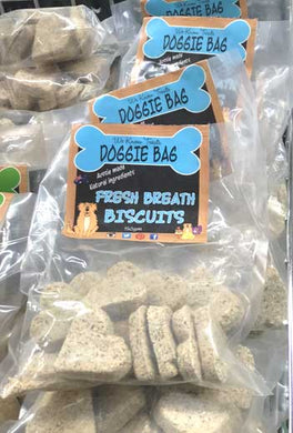 We Know Pets Doggie Bag fresh breath biscuits, all natural treat!